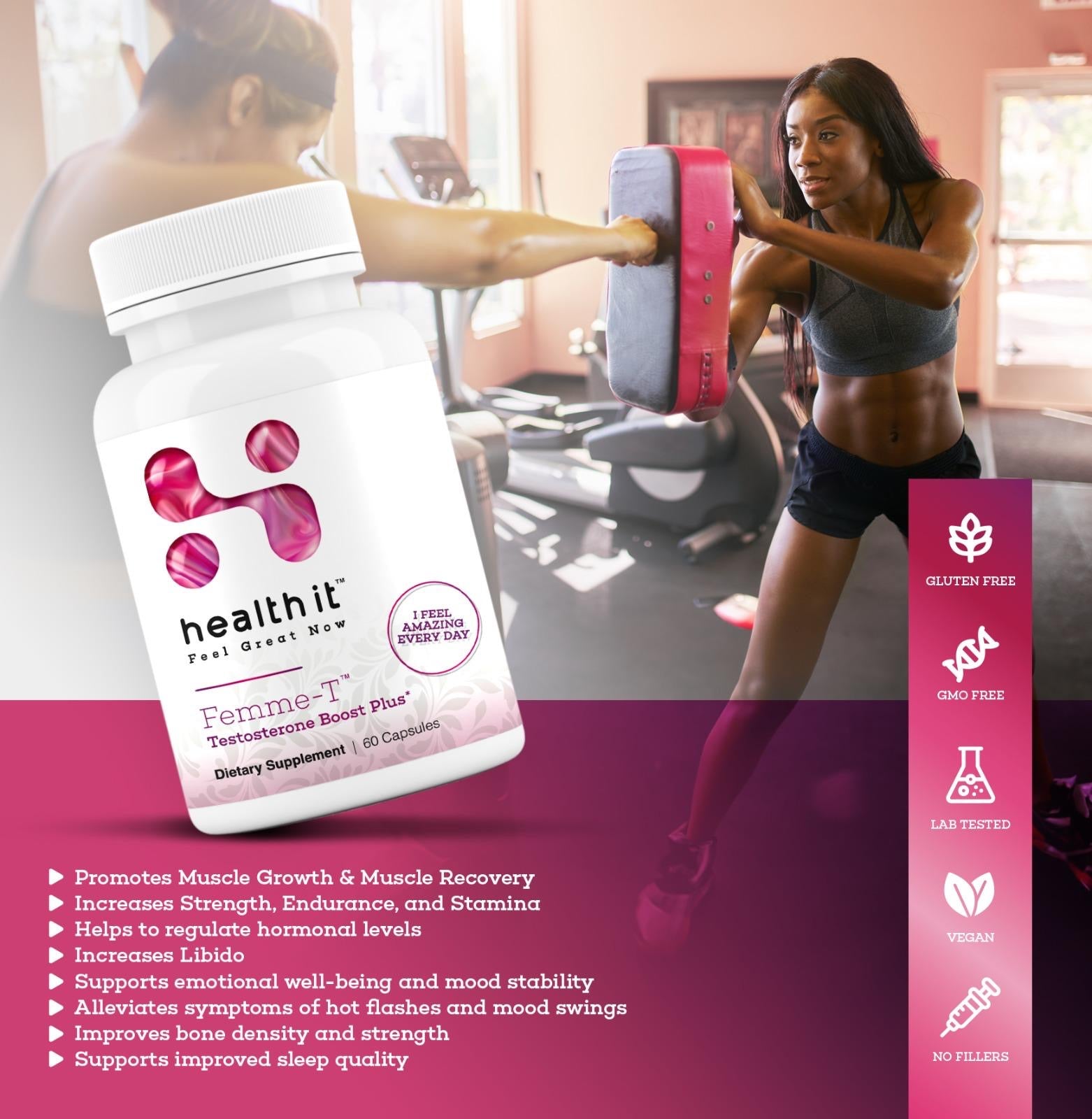 Femme-T – Women’s Wellness & Vitality Blend with Tongkat Ali, Maca & Stinging Nettle