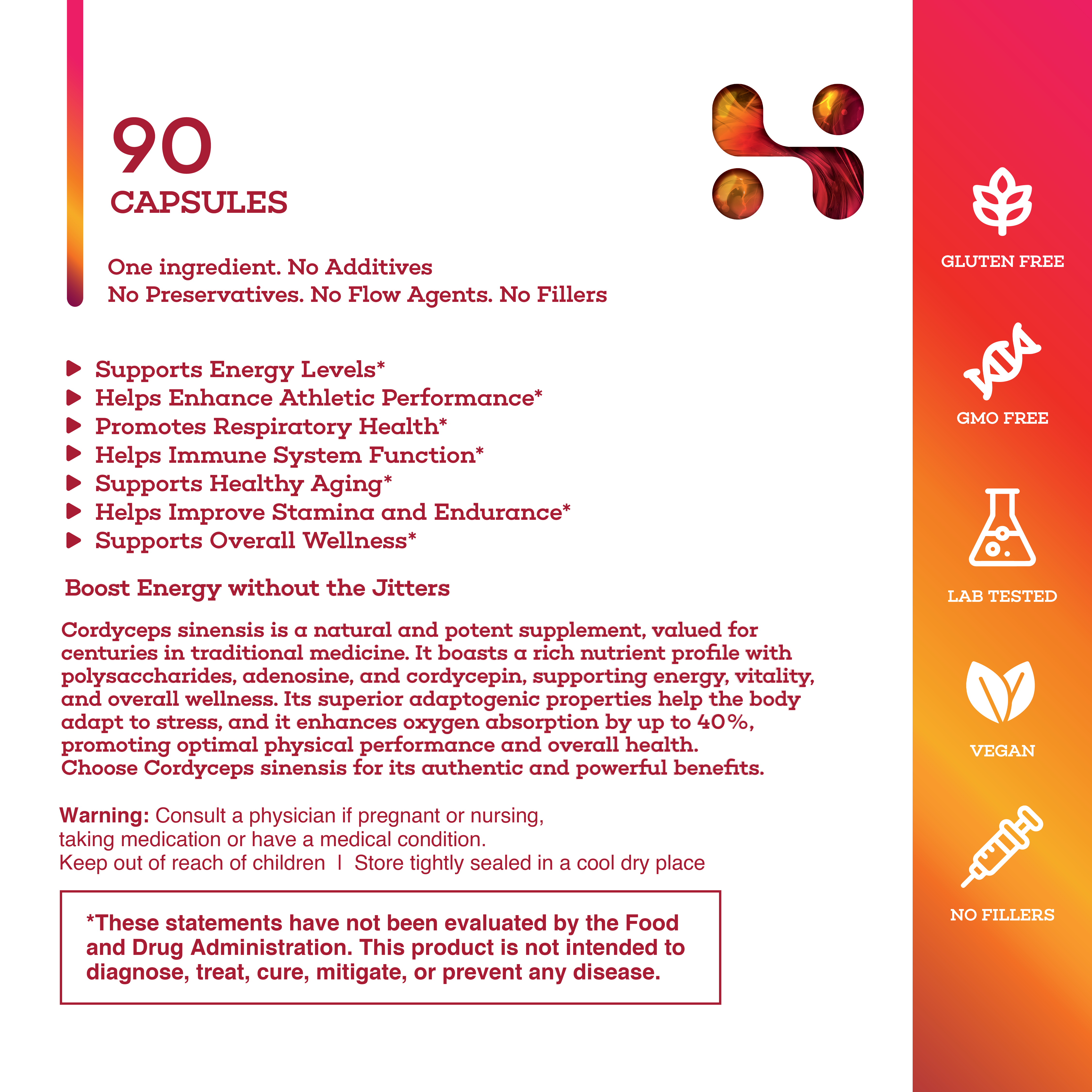 Energen - Featuring Cordyceps Mushroom | Natural Vitality and Wellness Support