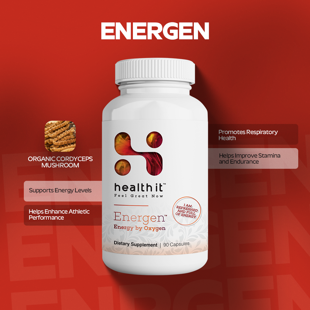 Energen - Featuring Cordyceps Mushroom | Natural Vitality and Wellness Support