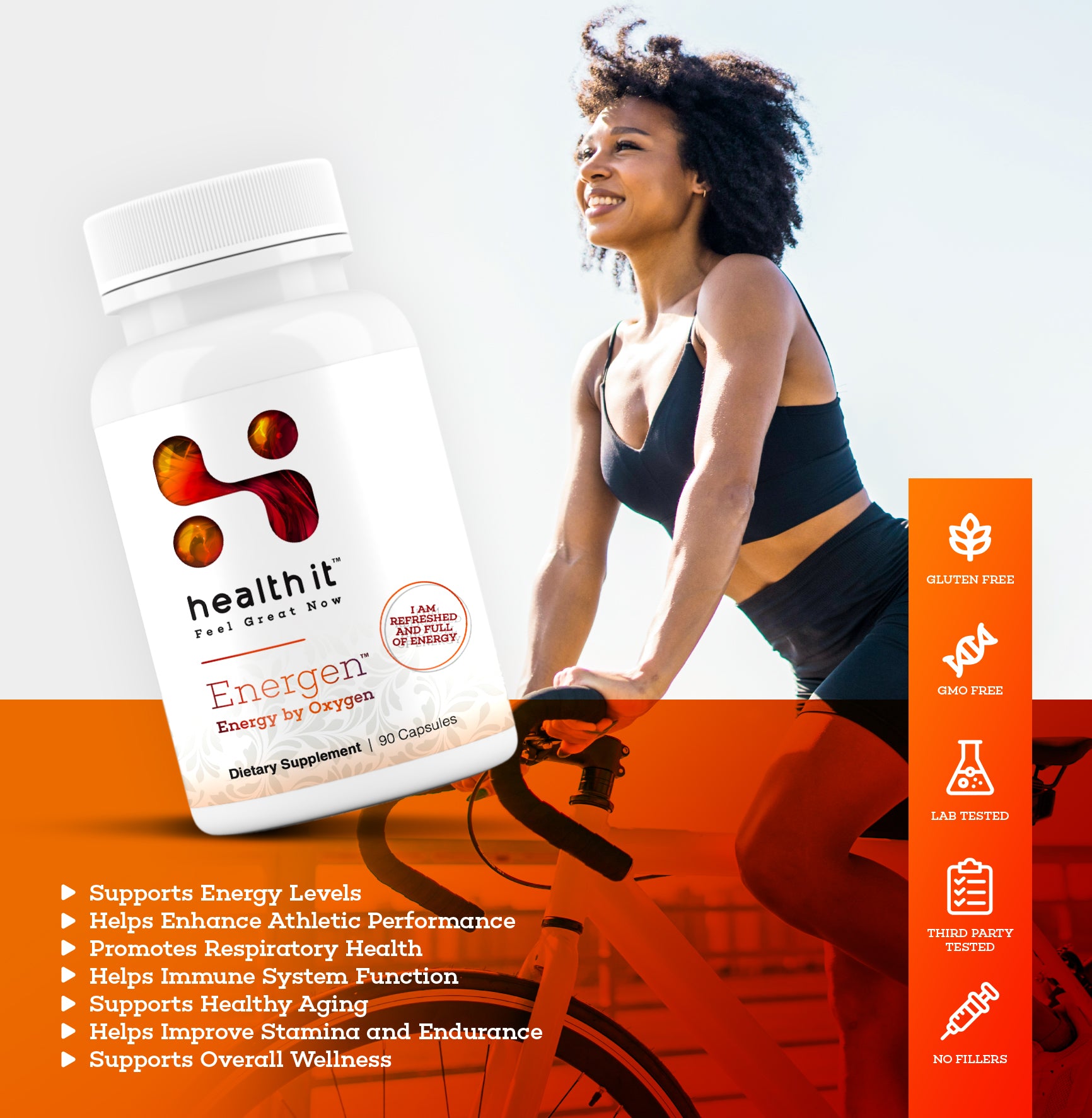 Energen - Featuring Cordyceps Mushroom | Natural Vitality and Wellness Support