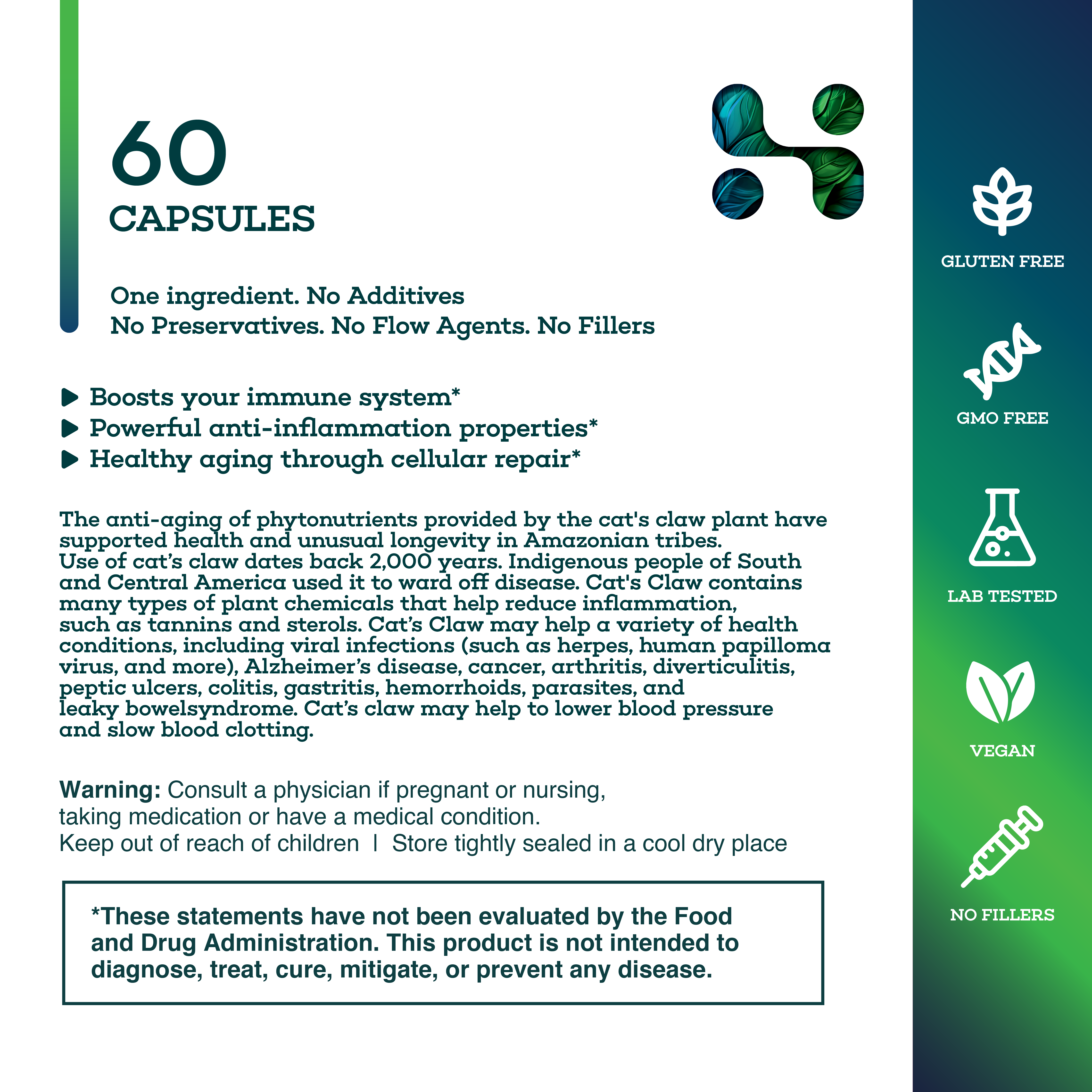 Immuno Gen™ – Cat’s Claw Capsules for Daily Wellness