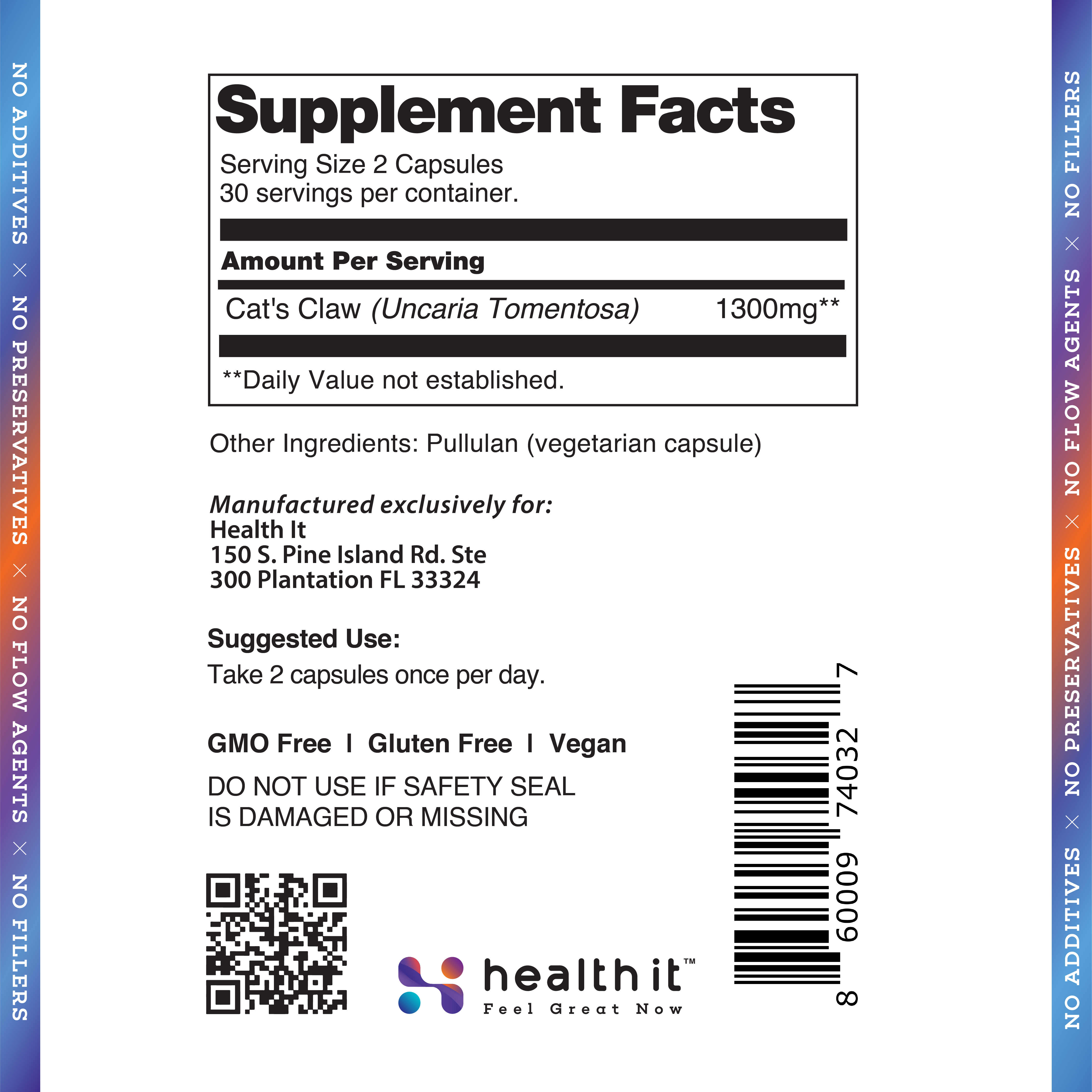 Immuno Gen™ – Cat’s Claw Capsules for Daily Wellness